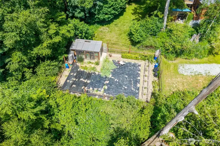 The property features a large fenced garden area The property features a large fenced garden area
