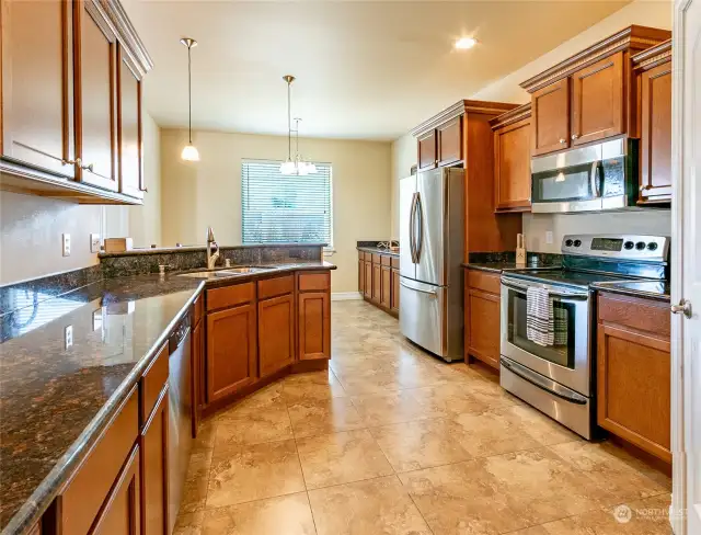 Large Open Kitchen with All Appliances included.