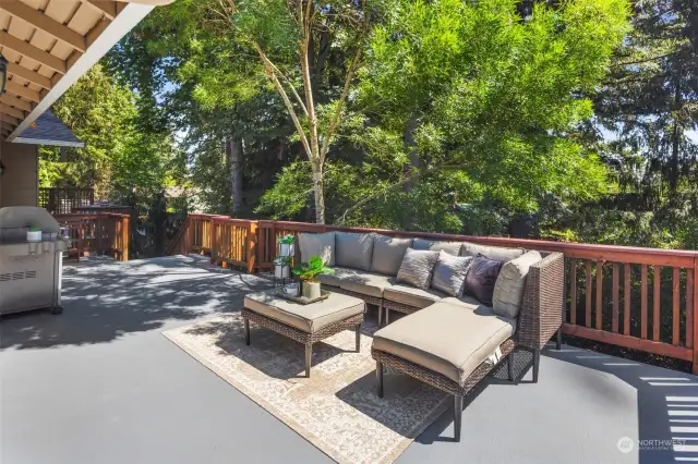 Sunny Upper Deck off of Kitchen & Dining Room