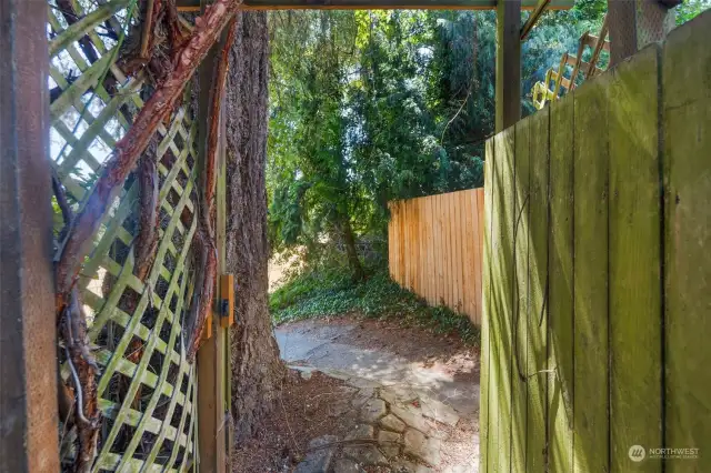 Private Gate in Back Fence to Spinney Homestead Park