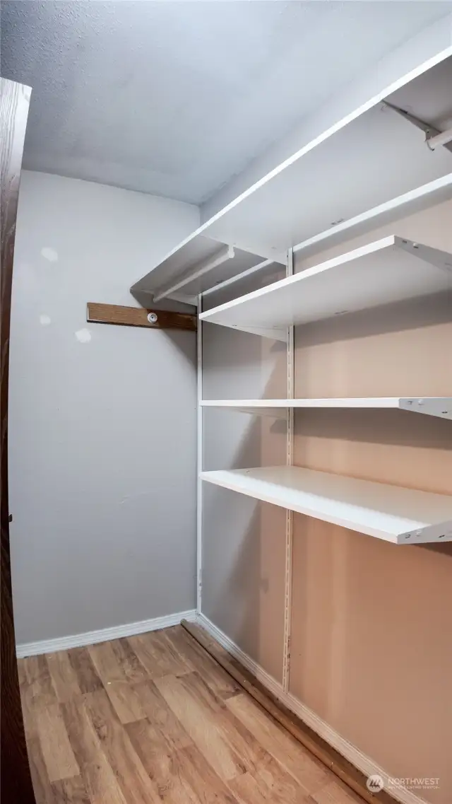 primary room walk-in closet on upper level