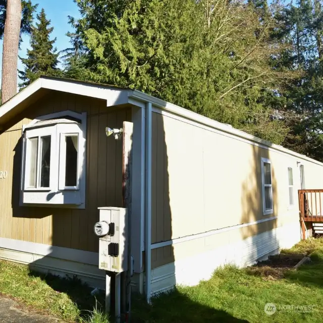 Front of home showing rear entry