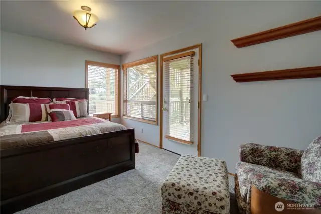 And at the rear of the main floor, the spacious second bedroom is located.