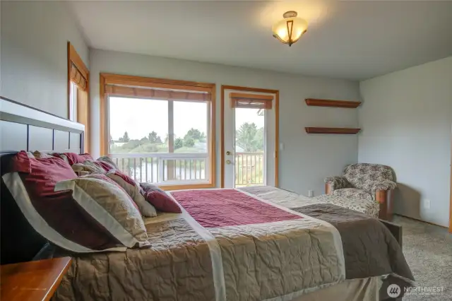 This room has a direct exit onto the rear deck and overlooks those stunning views!
