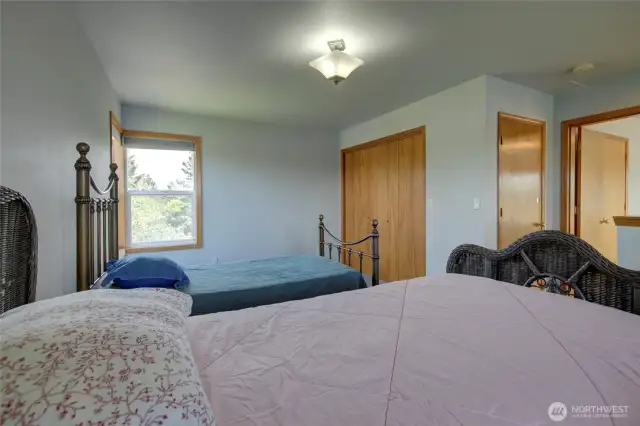 The loft has a huge closet, and so much potential! It could be closed off to use as a third bedroom, or it can remain open and used as an extension to the primary suite.
