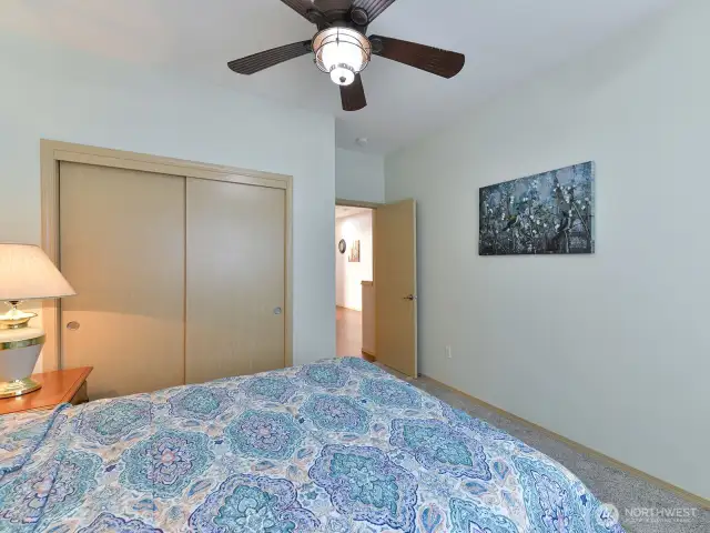Two door closet for lots of storage