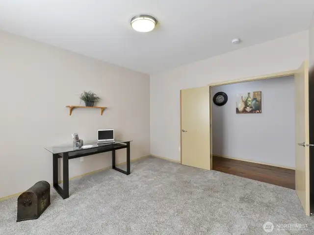 French doors in the room.