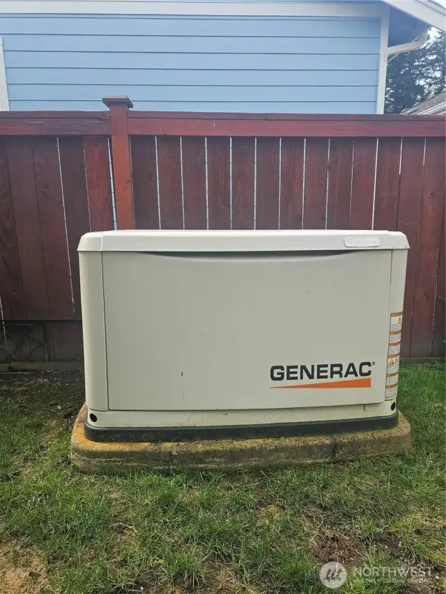 Generac included with sale