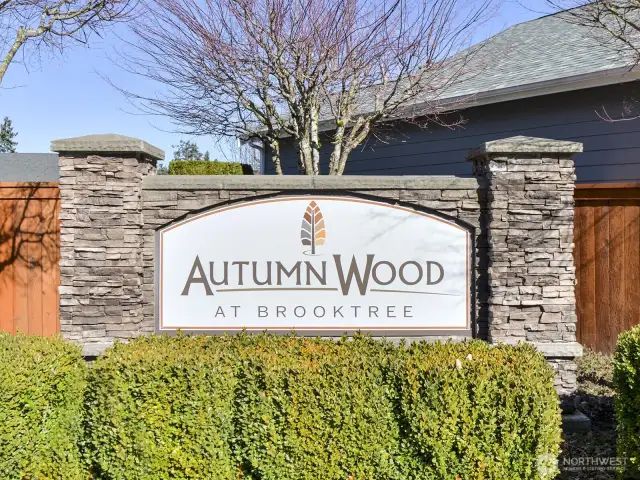 Autumnwoods 55+ A gated community in Tacoma