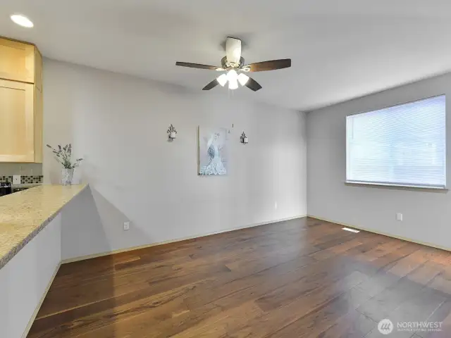 Dining area w/ fanlight