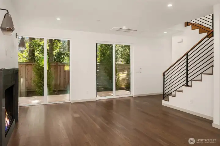 Site Finished Oak Hardwood Flooring Throughout