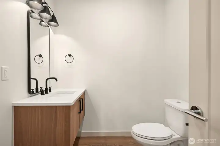 Ground Level Powder Bathroom