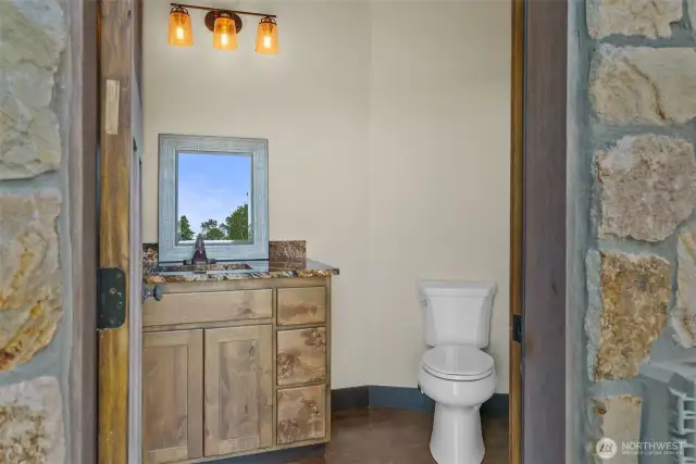 Outdoor access to bathroom