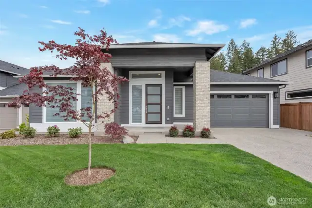 Front of Home. backs up to a greenbelt