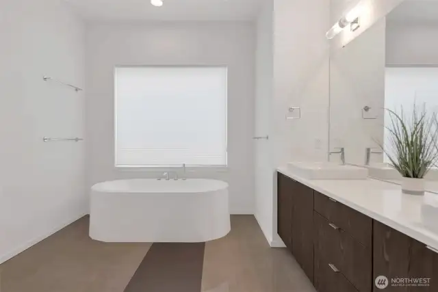 Designer bathtub to relax and soak in