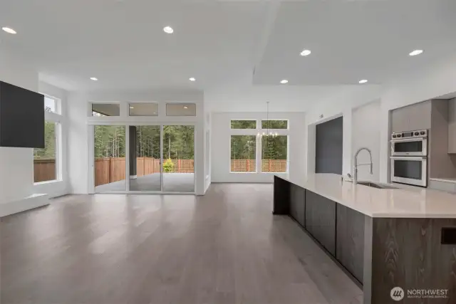 View of the open floor plan