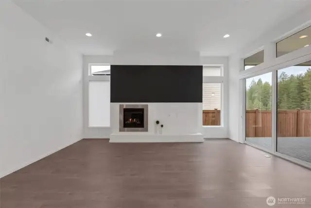 Gas fireplace for ambiance