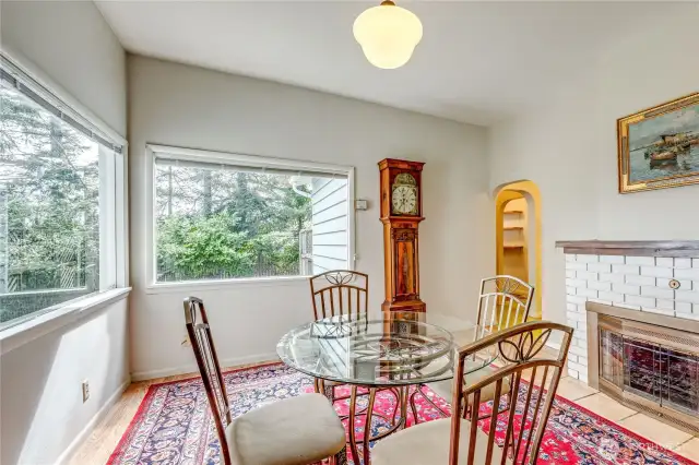 Dining room looking towards the entrance of the kitchen