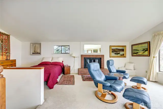 Room for sitting and enjoying the view.  Fireplace for cozy evenings.