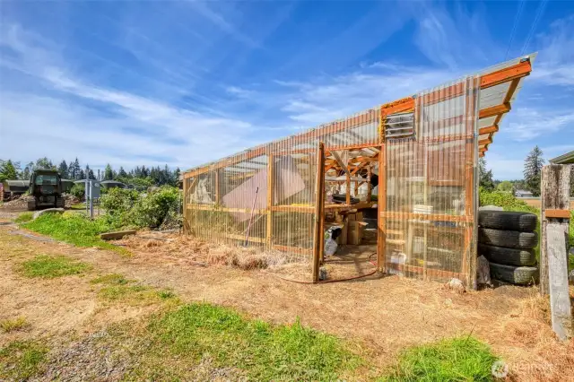 Greenhouse is included with power and water