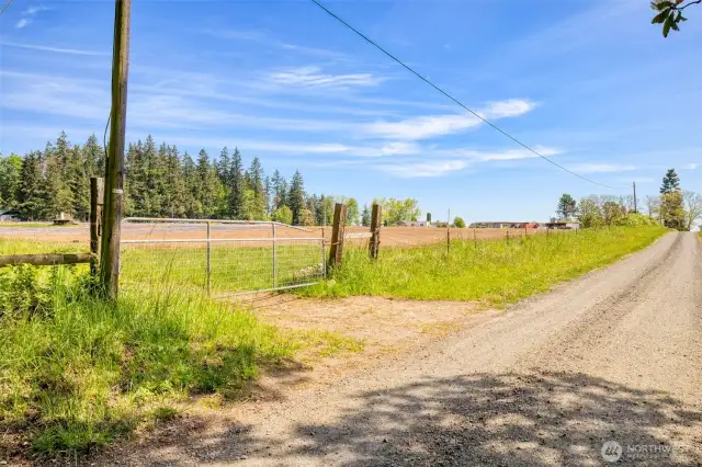 Looking west to east on Norheim Way