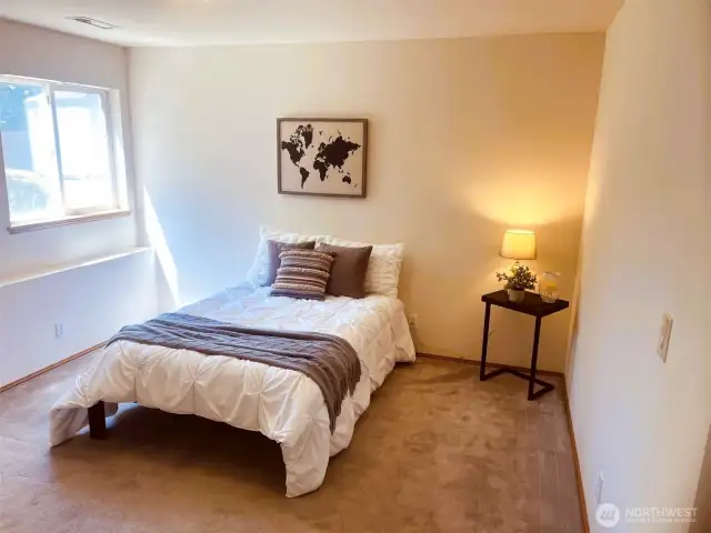 Fourth bedroom in lower level (closet not shown)