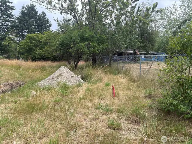 Stake showing lot line