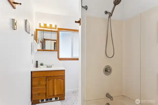 Hallway bathroom
