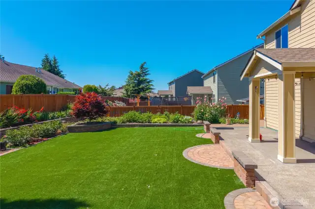 Gardener's paradise with drip watering system.