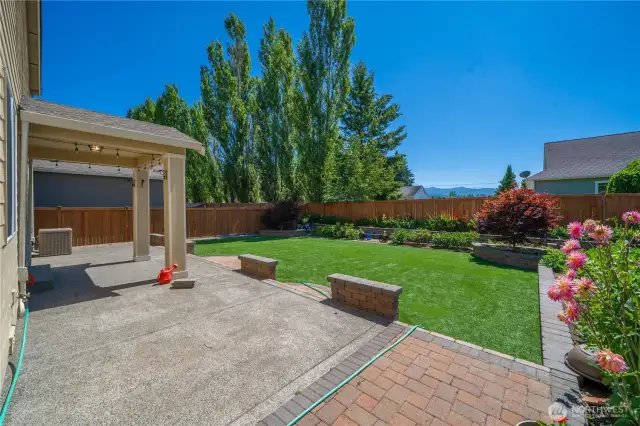 Patio for enjoying with friends or a good book.