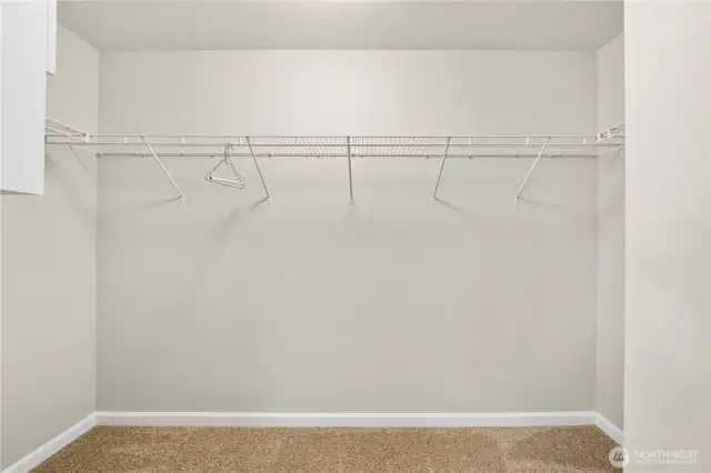 Large walk-in closet off the primary bedroom.