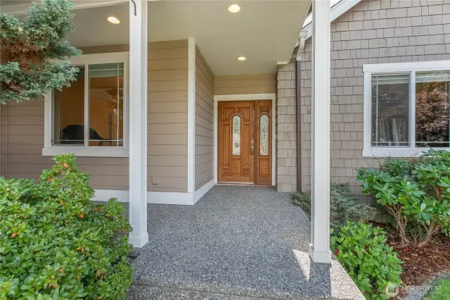 covered porch to protect from weather