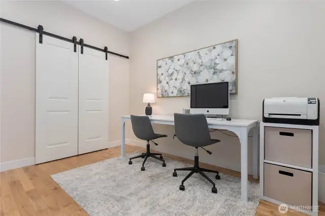 guest bedroom on the main level or use as an office