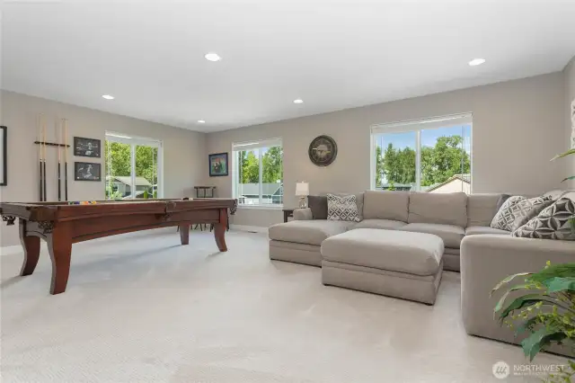 expansive entertaining bonus room