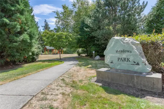 Entrance to private community park