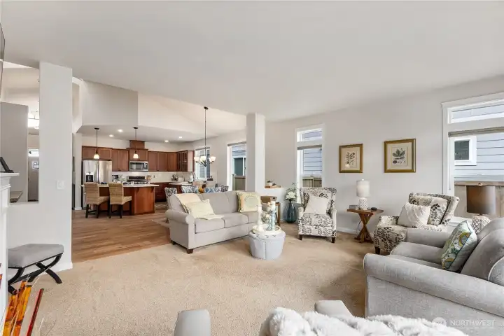 The open concept floor plan is perfect for every day living or entertaining.