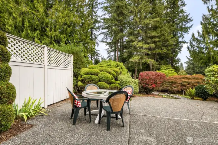 Private protected patio