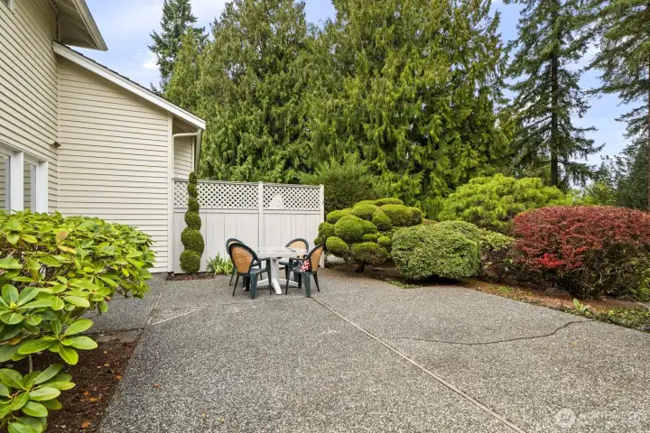 Private patio