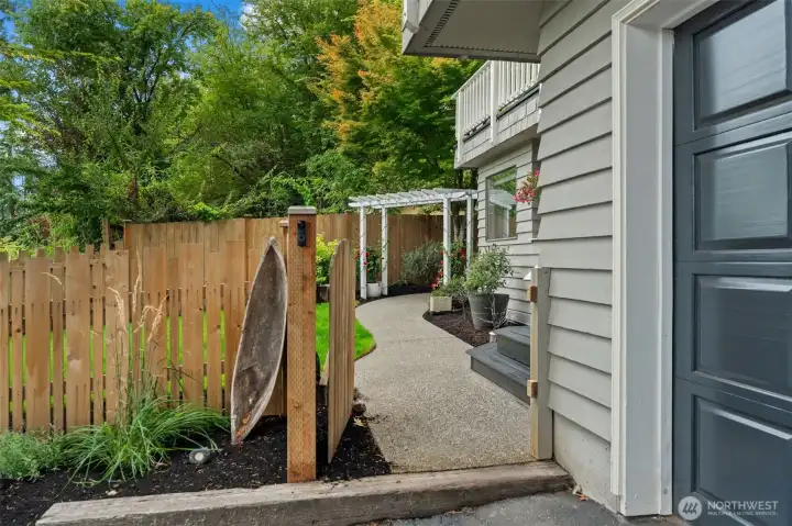 Fully fenced yard