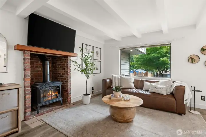 Gas fireplace