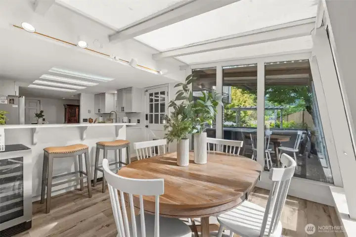 Access to patio off dining room