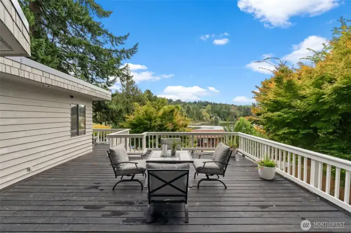 Oversized deck with views of Gig Harbor