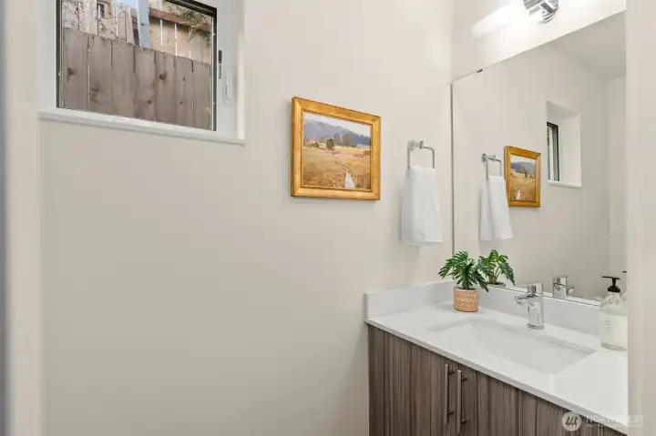 Main floor powder room