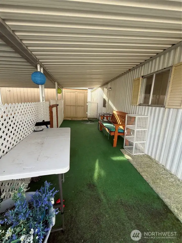 Covered patio