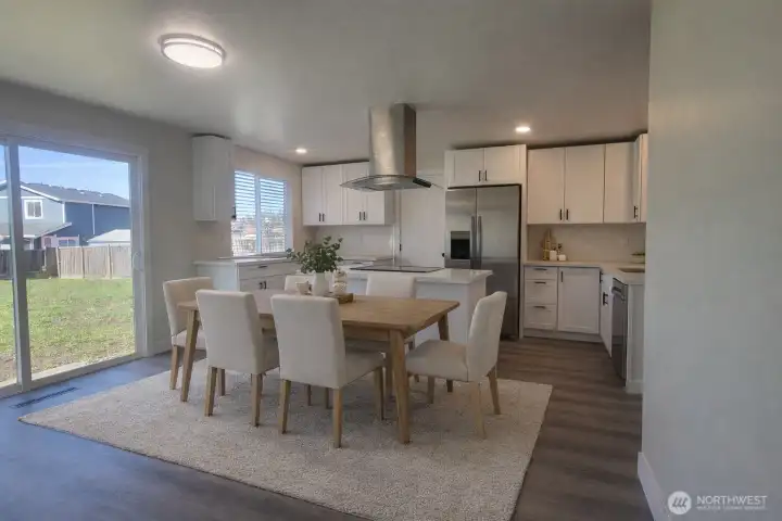 Kitchen dining area Virtual Staging