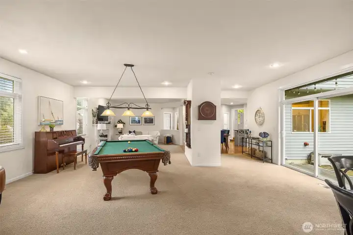 Great Room flows seamlessly to patio for indoor/outdoor entertaining