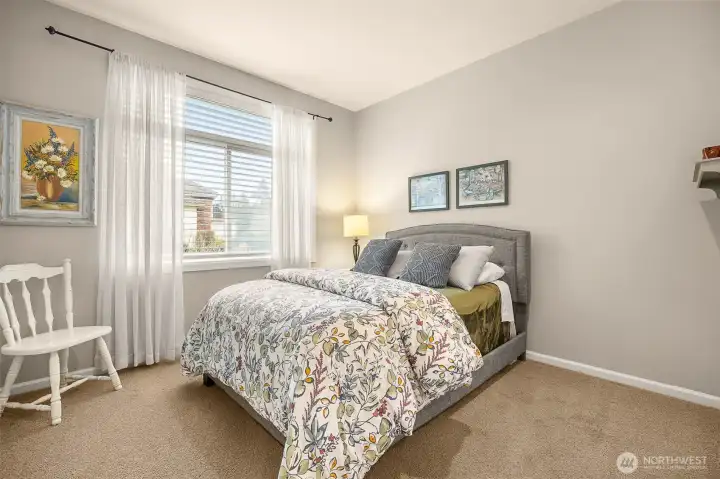 Main floor bedroom for guests and multigenerational living
