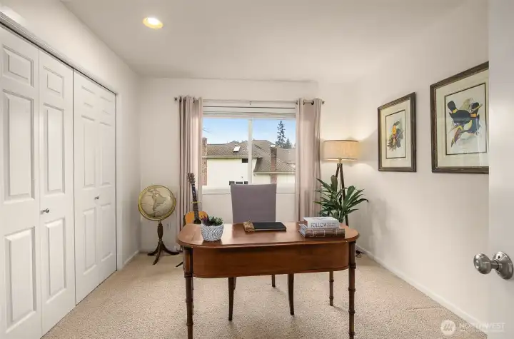 Office with storage closet