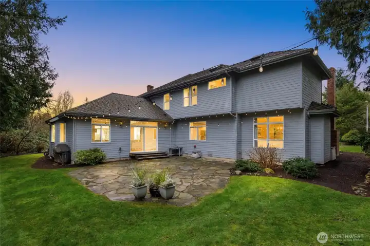 Enjoy Pacific Northwest living on this beautiful flagstone patio