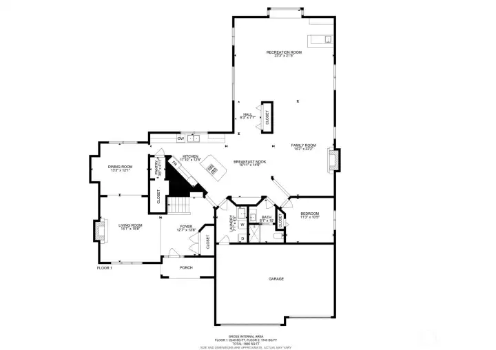 Main Level Floor Plan
